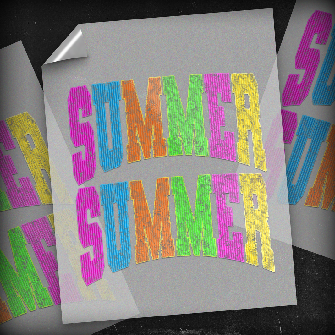 Colorful Rainbow Arc Summer - DTF Transfer