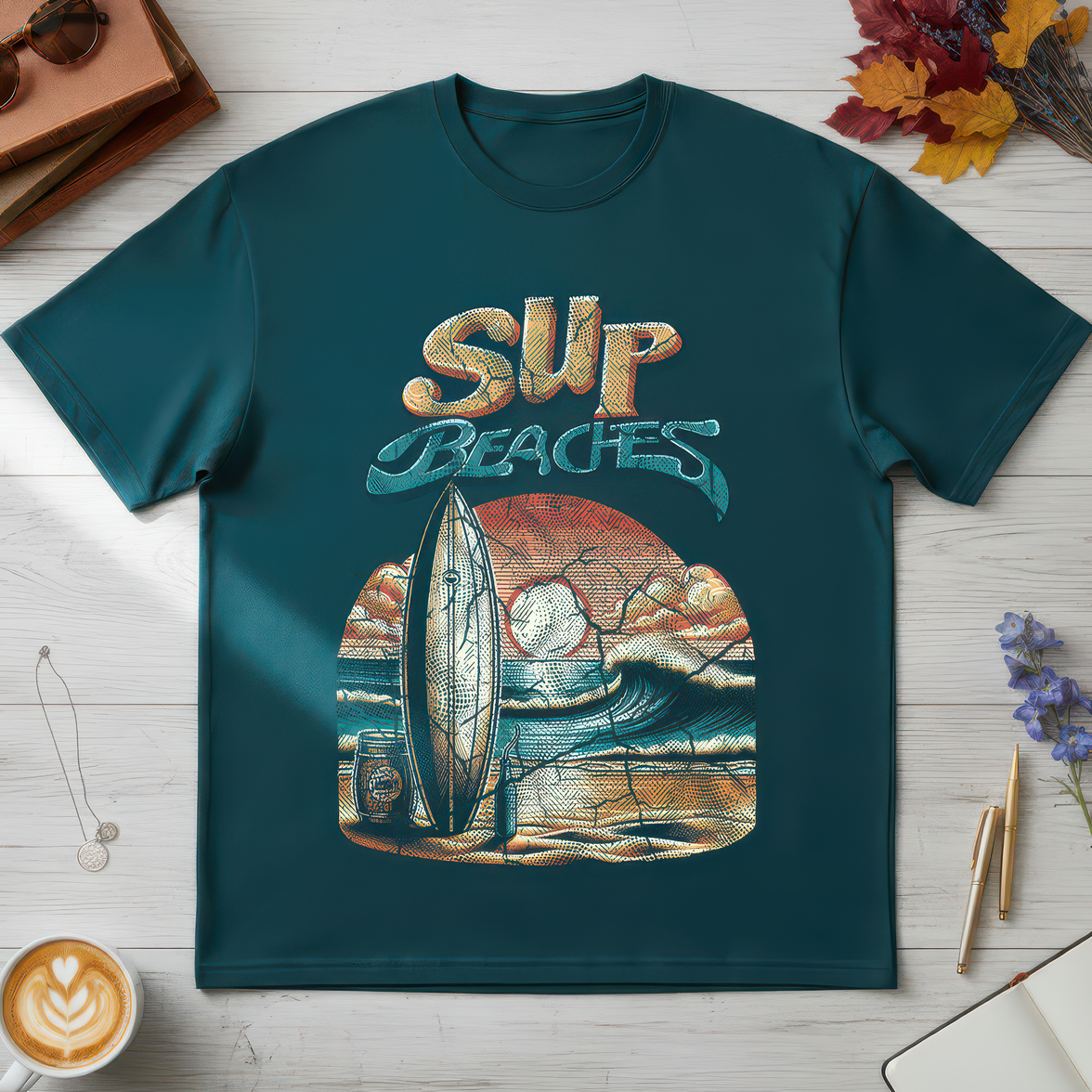 Sup Beaches Paddleboard Sunset - DTF Transfer