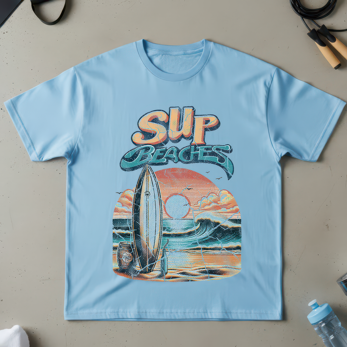 Sup Beaches Paddleboard Sunset - DTF Transfer
