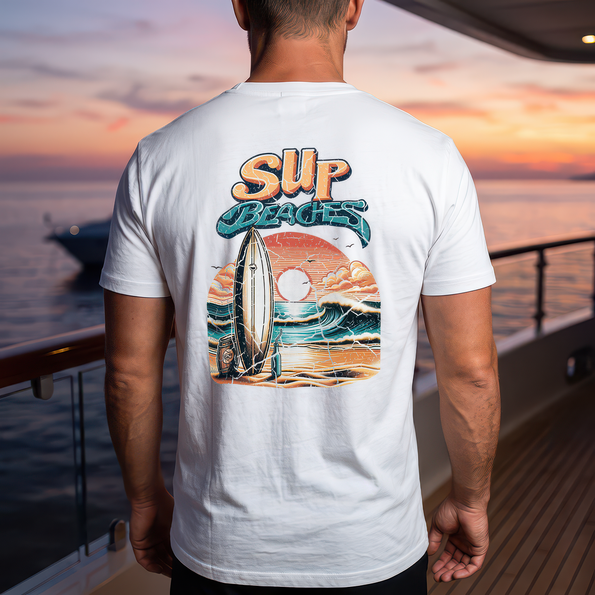 Sup Beaches Paddleboard Sunset - DTF Transfer