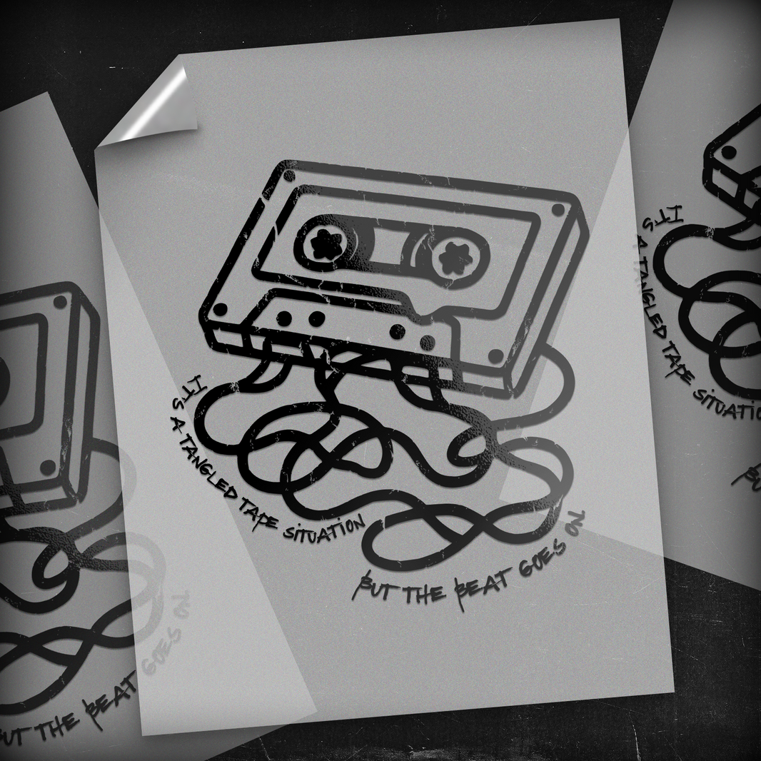 Tangled Tape / As The Tangled Tape Unwinds - DTF Transfer