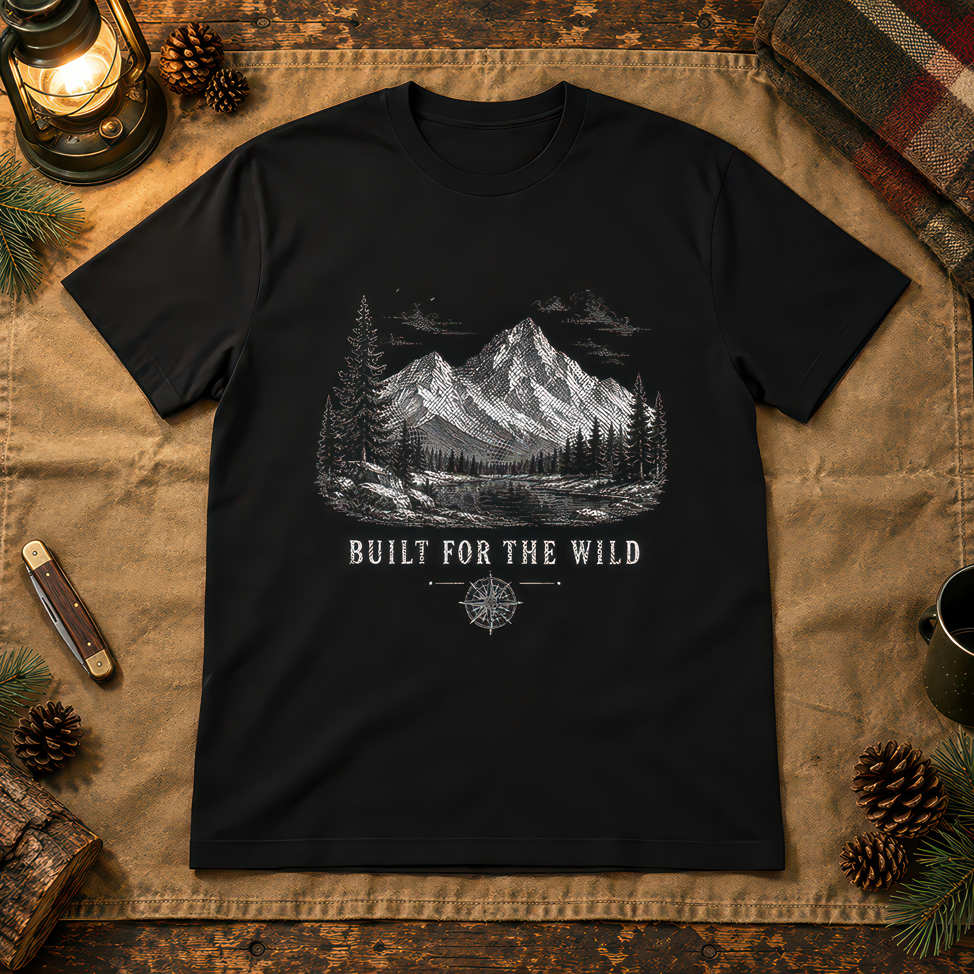 Built For The Wild Mountain Compass - DTF Transfer