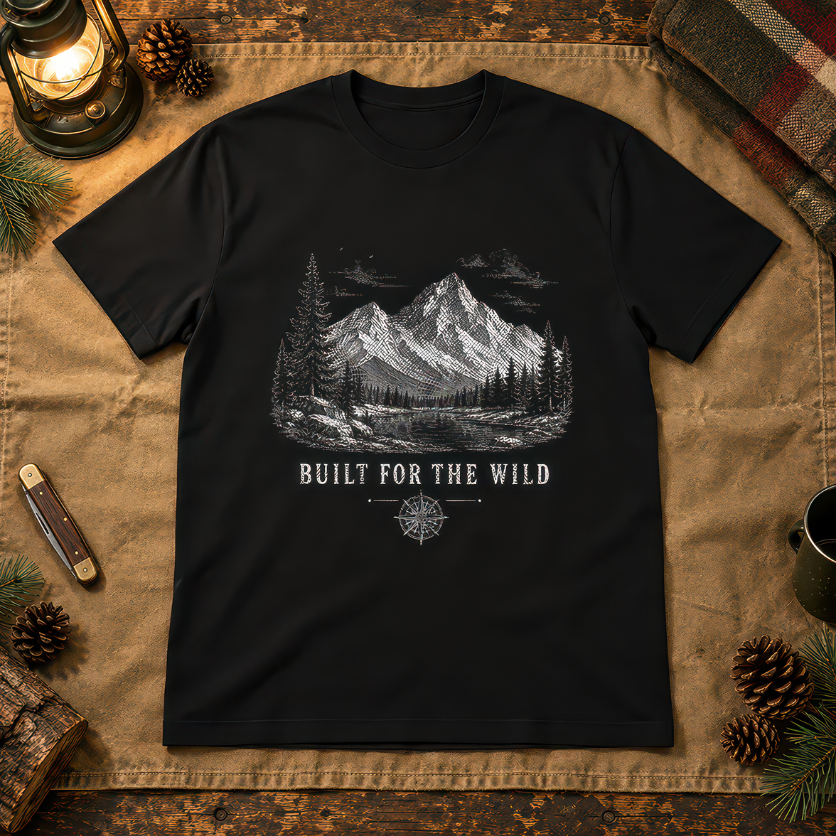 Built For The Wild Mountain Compass - DTF Transfer