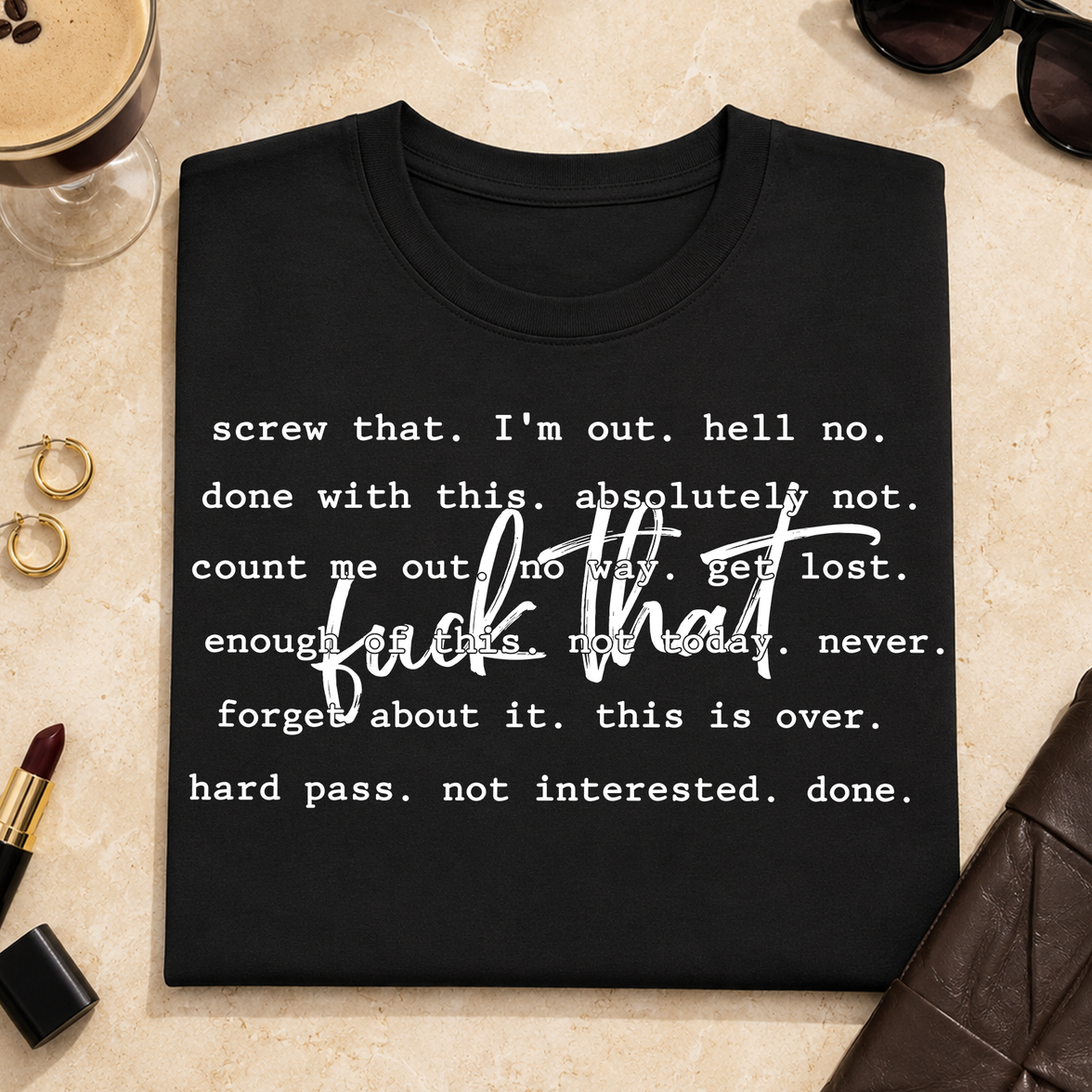 Unapologetic Hard Pass - DTF Transfer