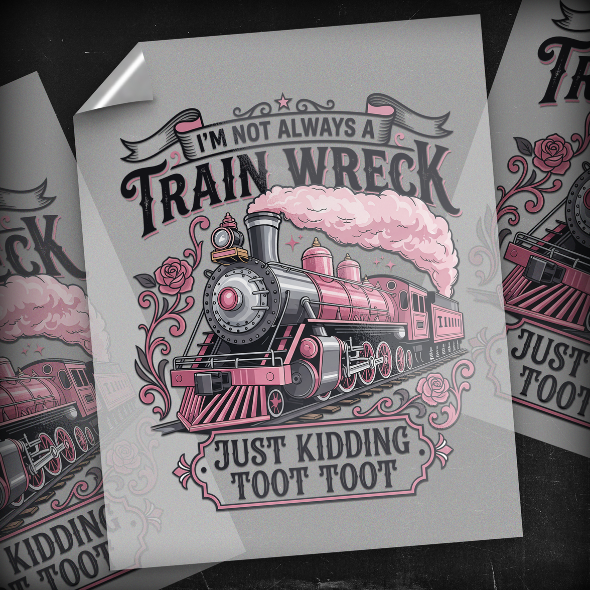 Train Wreck Toot Toot - DTF Transfer