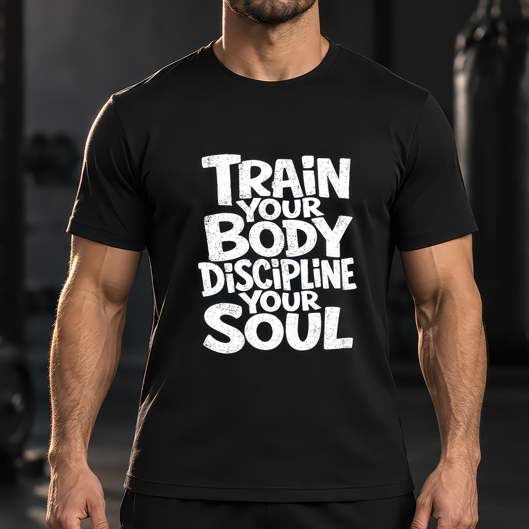 Train Your Body Discipline Your Soul - DTF Transfer